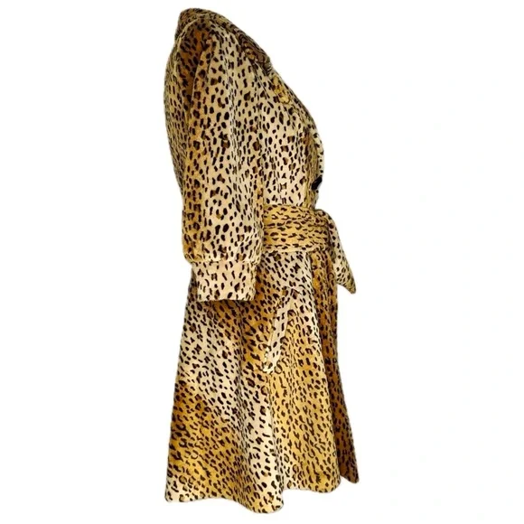 Vintage 1960’s Joseph Ribkoff Leopard Print Faux Fur Coat